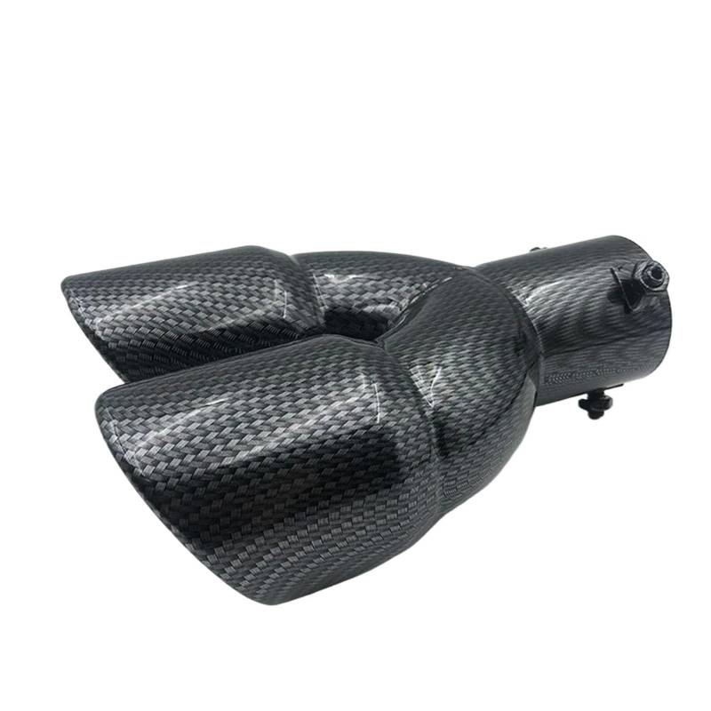 Auto Auspuff Endrohr Automodifikation Doppelrohr-Auspuffrohrdekoration Universal Verdickte Version Outlet Endrohr Schalldämpfer Auspuffspitzen von SAMWDK