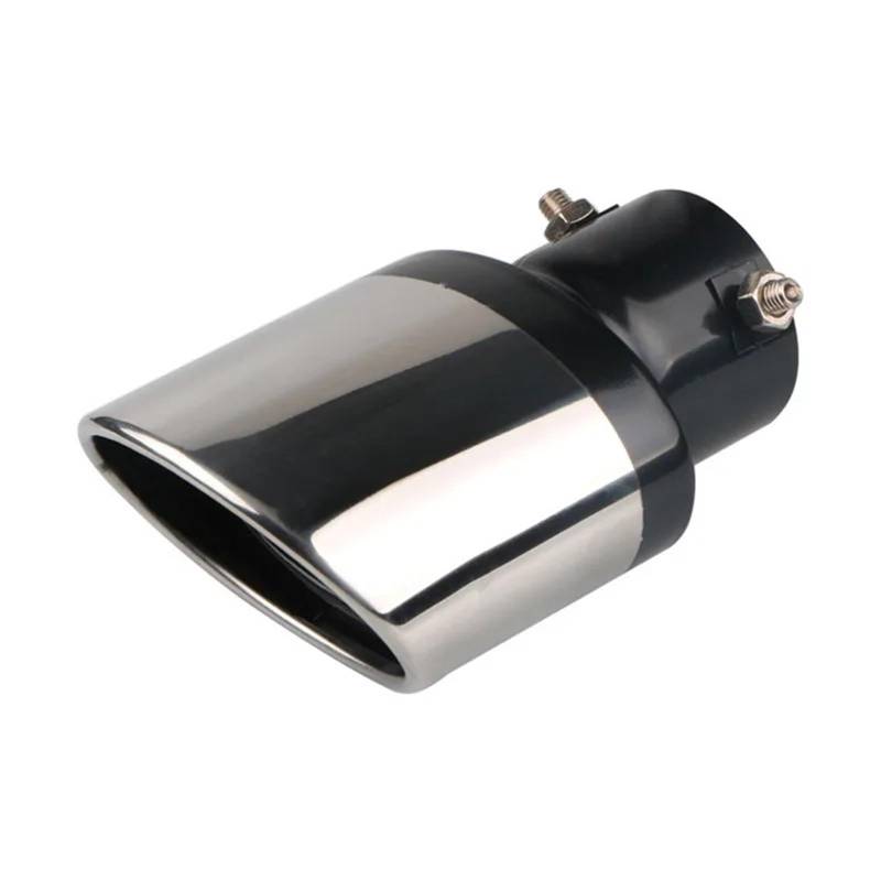 Auto Auspuff Endrohr Automotive Universal Mit Mesh Modifizierte Auspuffrohr Endrohr Edelstahl Silencing Silber Schwarz Strai Auspuffspitzen von SAMWDK