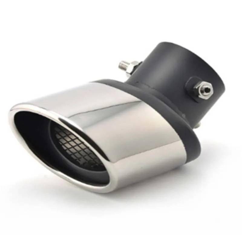 Auto Auspuff Endrohr Automotive Universal Mit Mesh Modifizierte Auspuffrohr Endrohr Edelstahl Silencing Silber Schwarz Strai Auspuffspitzen von SAMWDK