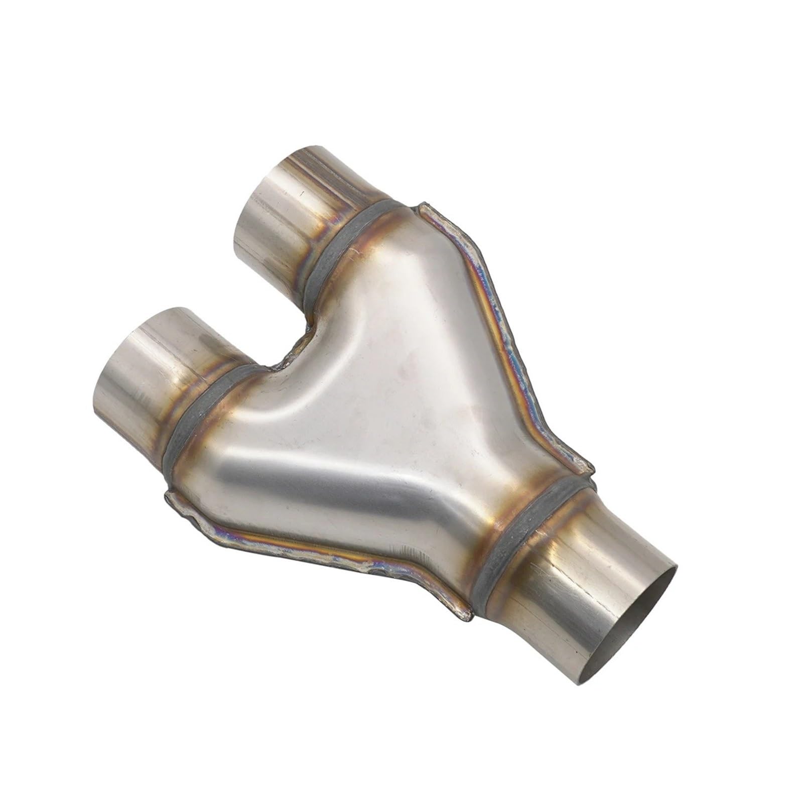 Auto Auspuff Endrohr Doppelauspuffspitzen Universal-Autoauspuff-Y-Rohr Doppelauslass-Schalldämpferspitze 409 Edelstahl 3-Wege-Rohr Autoheck 51 57 63 76 MM Auspuffspitzen Auto Auspuff Endrohr Doppelauspuffspitzen Universal-Autoauspuff-Y-Rohr Doppelauslass-Schalldämpferspitze 409 Edelstahl 3-Wege-Rohr Autoheck 51 57 63 76 MM Auspuffspitzen von SAMWDK