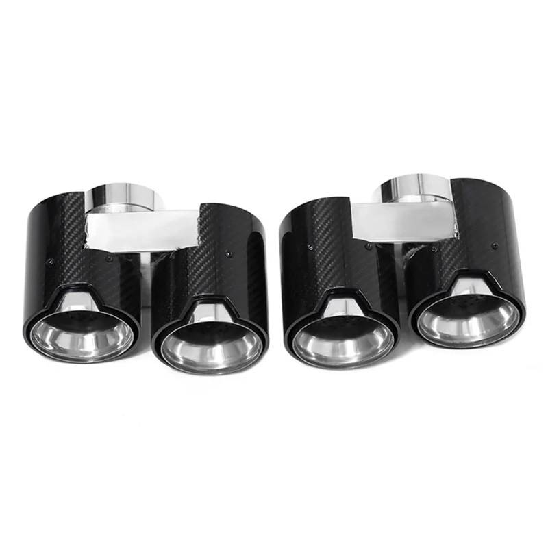 Auto Auspuff Endrohr Für 3er G20 G21 330i 330e 2019-2024 Quad-Auspuffblende Endrohr Schalldämpfer Rohr Carbon Fiber Performance Düse Auspuffspitzen von SAMWDK