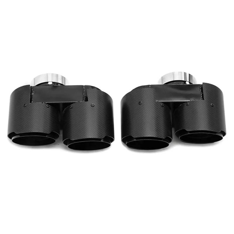 Auto Auspuff Endrohr Für 3er G20 G21 330i 330e 2019-2024 Quad-Auspuffblende Endrohr Schalldämpfer Rohr Carbon Fiber Performance Düse Auspuffspitzen von SAMWDK
