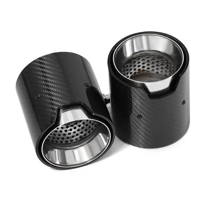 Auto Auspuff Endrohr Für 3er G20 G21 330i Performance Style 2 Teile/los Direktstecker Auspuffblende Carbon Fibre Tipps Düse Endrohr Auspuffspitzen von SAMWDK