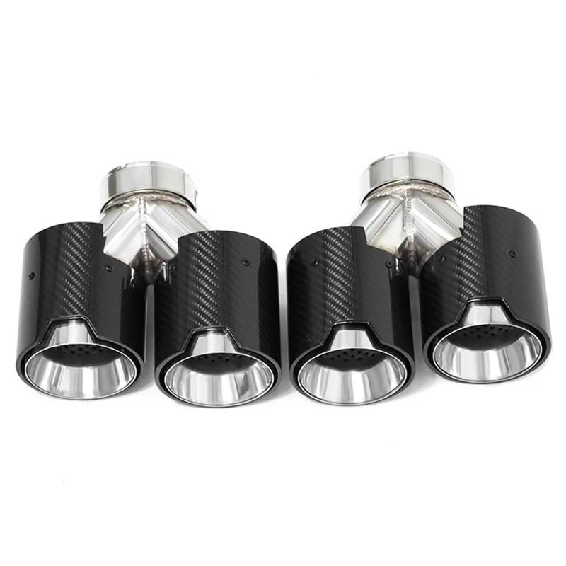 Auto Auspuff Endrohr Für F10 F11 535d 535i 640i 640d Quad Carbon Fiber Auto Auspuff System Düse Endrohr Tuning Schalldämpfer Spitze Auspuffspitzen von SAMWDK