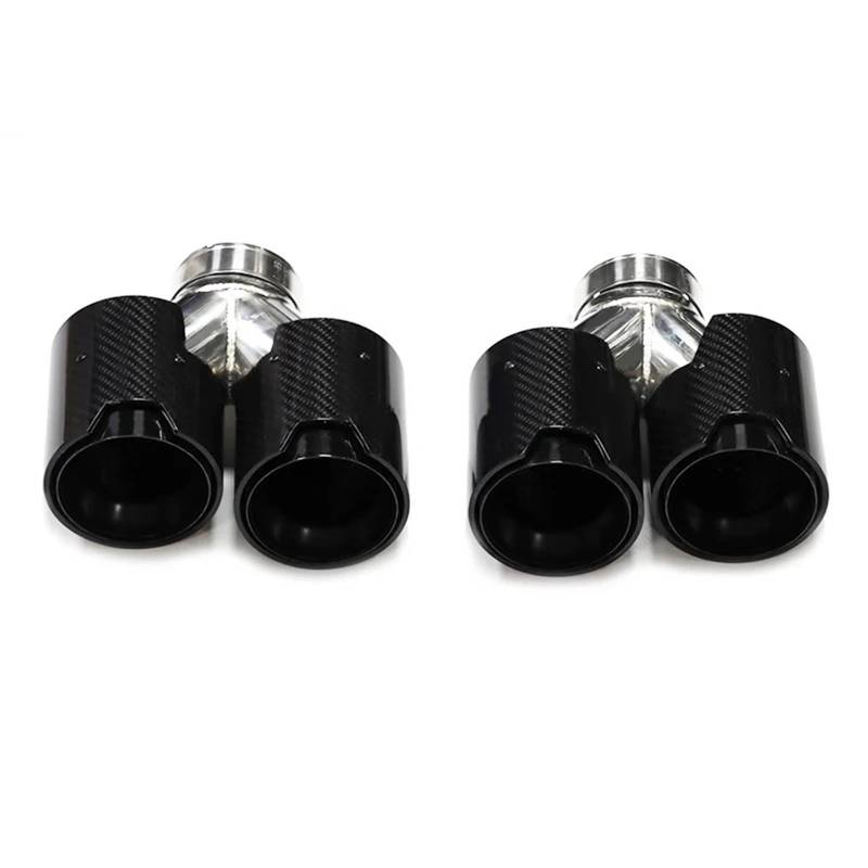 Auto Auspuff Endrohr Für F10 F11 535d 535i 640i 640d Quad Carbon Fiber Auto Auspuff System Düse Endrohr Tuning Schalldämpfer Spitze Auspuffspitzen von SAMWDK