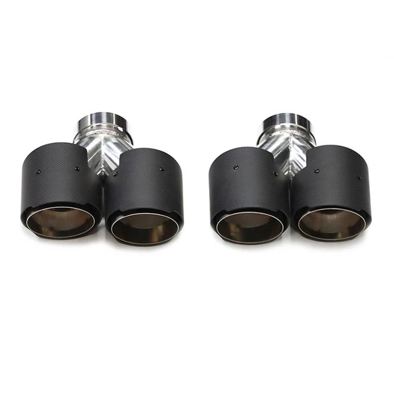 Auto Auspuff Endrohr Für F10 F11 535d 535i 640i 640d Quad Carbon Fiber Auto Auspuff System Düse Endrohr Tuning Schalldämpfer Spitze Auspuffspitzen von SAMWDK