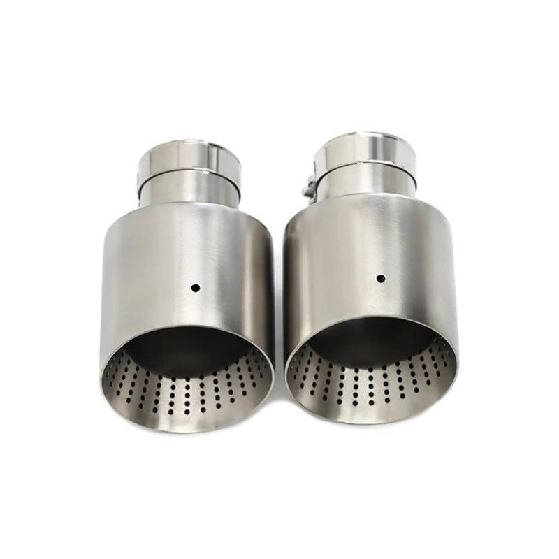 Auto Auspuff Endrohr Für VW Für GTI MK7 Für Golf 7 1 Stücke Matte Edelstahl Auto Auspuffblende Schalldämpfer System Rohr Universaldüse 60MM 63mm Auspuffspitzen von SAMWDK