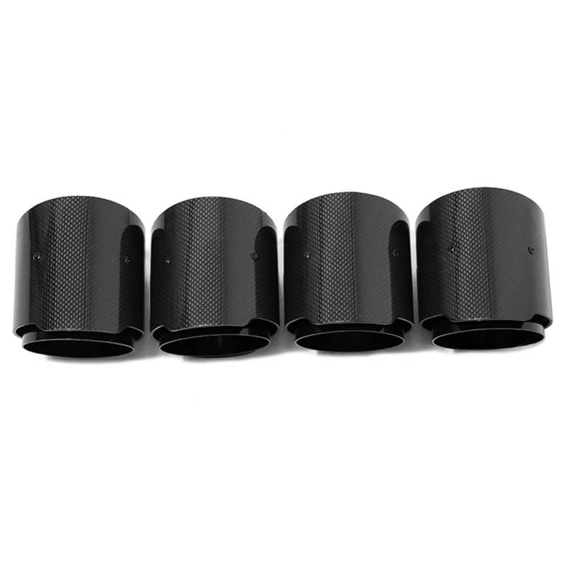 Auto Auspuff Endrohr Für X3M Für X4M F97 F98 4 Teile/los Auto Auspuff Spitze Carbon Fiber Rohr Direkt Stecker Schalldämpfer Düse Endrohr Auspuffspitzen von SAMWDK