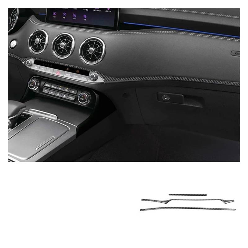 Auto Innenmittelkonsolen Auto Dekoration Aufkleber Für Kia Für Stinger 2019 2020 2021 2022 2023 Auto ABS Kunststoff Innen Personalisierte Modifikation Zubehör Auto Innenraum(12) von SAMWDK