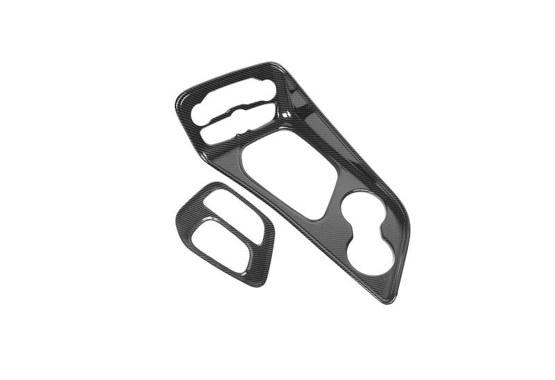 Auto Innenmittelkonsolen Auto Getriebe Shift Panel Dekorative Abdeckung Aufkleber Trim Für Dodge Für Challenger 2015 2016 2017 2018 2019 2020 2021 Zubehör ABS Innen Auto Innenraum(2Carbon Fiber) von SAMWDK