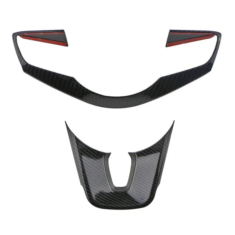 Auto Innenmittelkonsolen Auto Lenkrad Tasten Panel Schutz Abdeckung Trim Aufkleber Für Kia Für Forte Für K3 2019 2020 2021 Innen Zubehör Auto Innenraum(2 Carbon Black) von SAMWDK