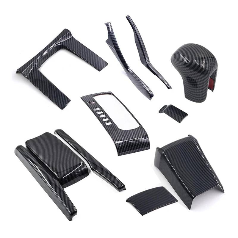 Auto Innenmittelkonsolen Carbon Fiber Auto Getriebe Panel Trim Shift Panel Zentrale Armest Box Decor Abdeckung Für Civic 10th 2016 2017 2018 2019 2020 Auto Zubehör Auto Innenraum(11) von SAMWDK