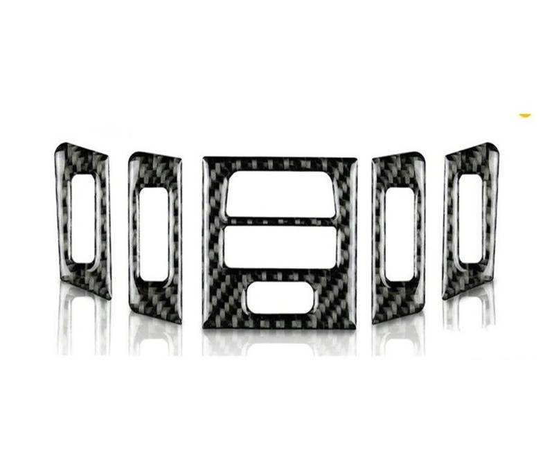 Auto Innenmittelkonsolen Carbon Fiber Car Interior Center Control CD Panel Rahmen Abdeckung Aufkleber Trim Für 3 Serie Für E90 Für E92 Für E93 2005-2010 2011 2012 Auto Innenraum(Carbon Fiber Black5) von SAMWDK
