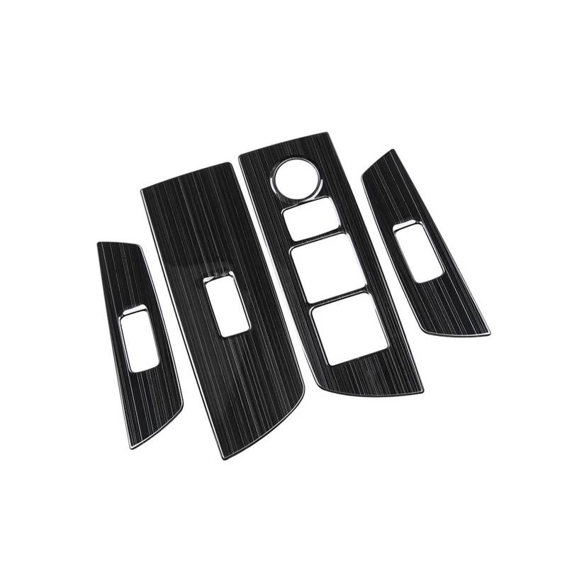 Auto Innenmittelkonsolen Für Mazda Für CX9 Für CX-9 2022 2023 Schwarz Pinsel Innere Fensterheber Schalter Taste Panel Abdeckung Trim Getriebe Shift Panel Zubehör Auto Innenraum(Right Hand Driver 1) von SAMWDK