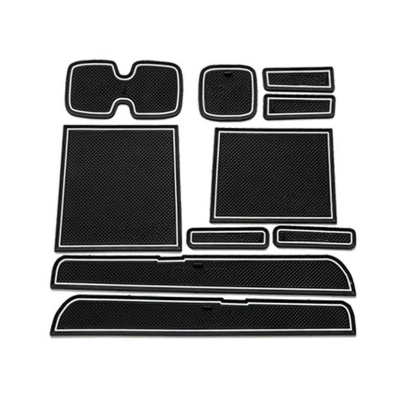 Auto Innenmittelkonsolen Für Suzuki Für Swift 2005 2006 2007 2008 2009 2010 2011 2012 2013 2014 Zubehör Gummi Tür Matte Innen Anti-Slip Tasse Pad Tor Slot Pad Dekoration Auto Innenraum(Rot) von SAMWDK