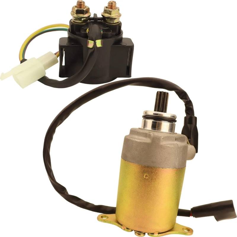 Anlasserrelais Haltbarkeit Anlasser Und Magnetrelais Für GY6-Motor 125 Cc 150 Cc ATV-Roller Moped ATV Dirt Bikes Go Karts Quad 4 Wheelers Taotao von SANCAK