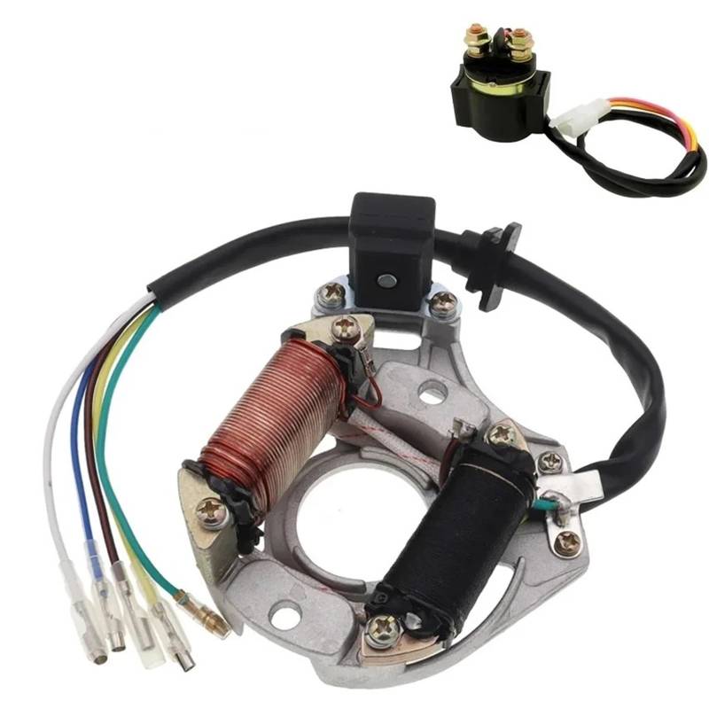 Anlasserrelais Langlebige Und Zuverlässige Stator-2-Spulen-Zündmagnetplatte Für 50 Cc 70 Cc 90 Cc 110 Cc 125 Cc Sunl ATV Quad von SANCAK
