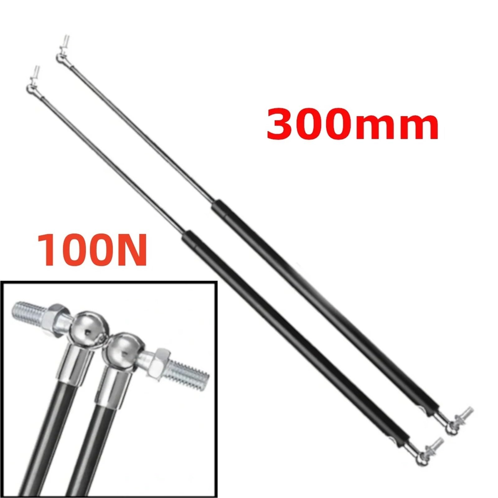 Kfz Strebenstangen 100N-300N Auto Federbeine Vorne Motorhaube Haube Hinten Kofferraum Heckklappe Boot Shock Lift Strut Gas Frühling Bett Fenster Unterstützung(100N-A) von SANCAK