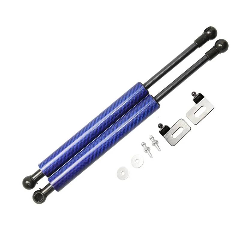 Kfz Strebenstangen Dämpfer Ändern Vorne Motorhaube Gasdruckfedern Für Subaru Für Forester SG 2002-2008 Carbon Faser Stoßdämpfer Auto Teile 2 Stücke(Normal Black) von SANCAK