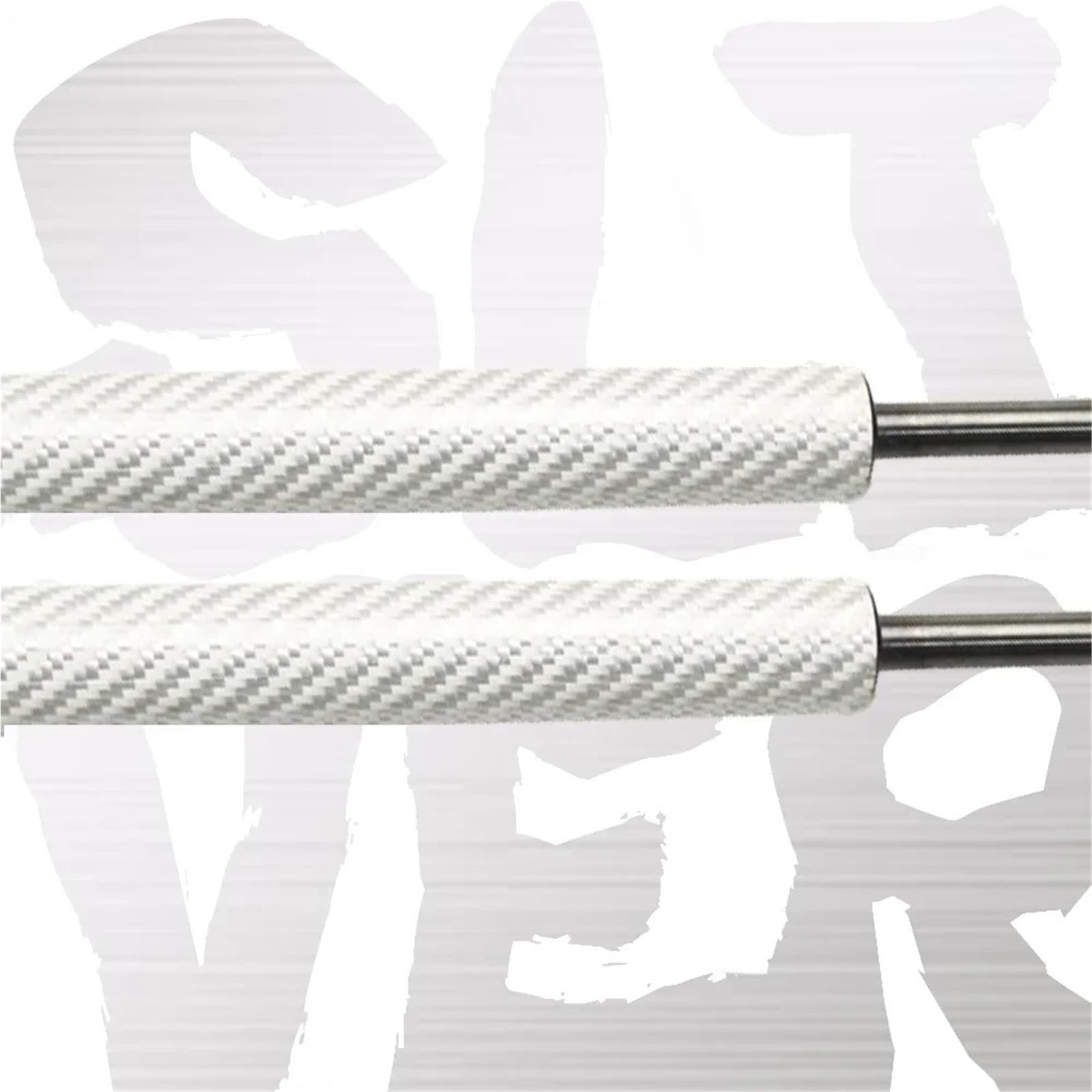 Kfz Strebenstangen Für Jeep Cherokee XJ 1984-2001 20Kg Leichte Motorhauben-Hebeunterstützung Dämpfer-Gasdruckfedern (Bohren Erforderlich)(Sliver Carbon Fiber) von SANCAK