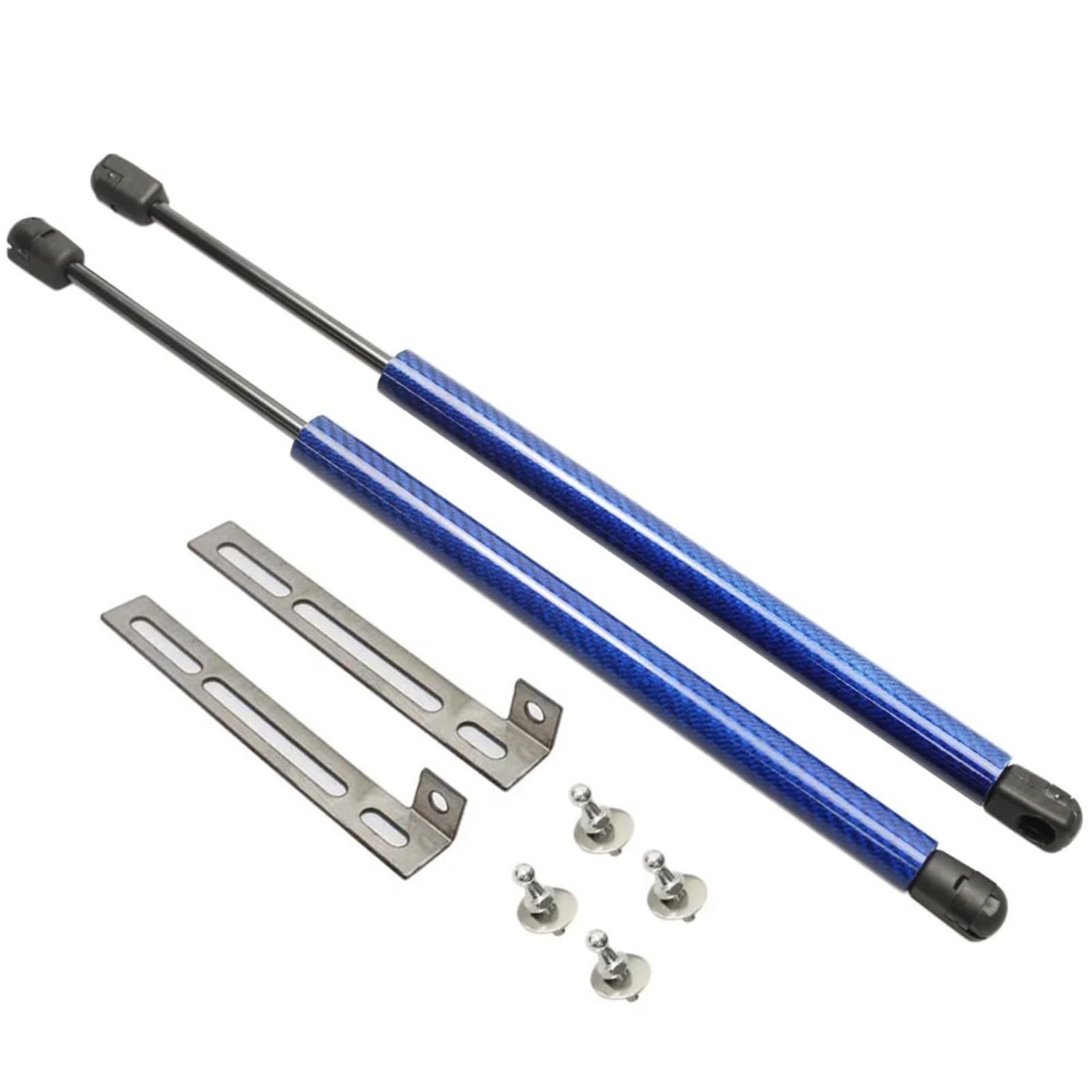Kfz Strebenstangen Für SEAT Leon MK3 5F 2012 2013 2014-2020 Vordere Motorhaube Modifizieren Sie Gasdruckfedern Hebeunterstützung Kohlefaser-Stoßdämpfer Zubehör Absorber(Blue Carbon Fiber) von SANCAK