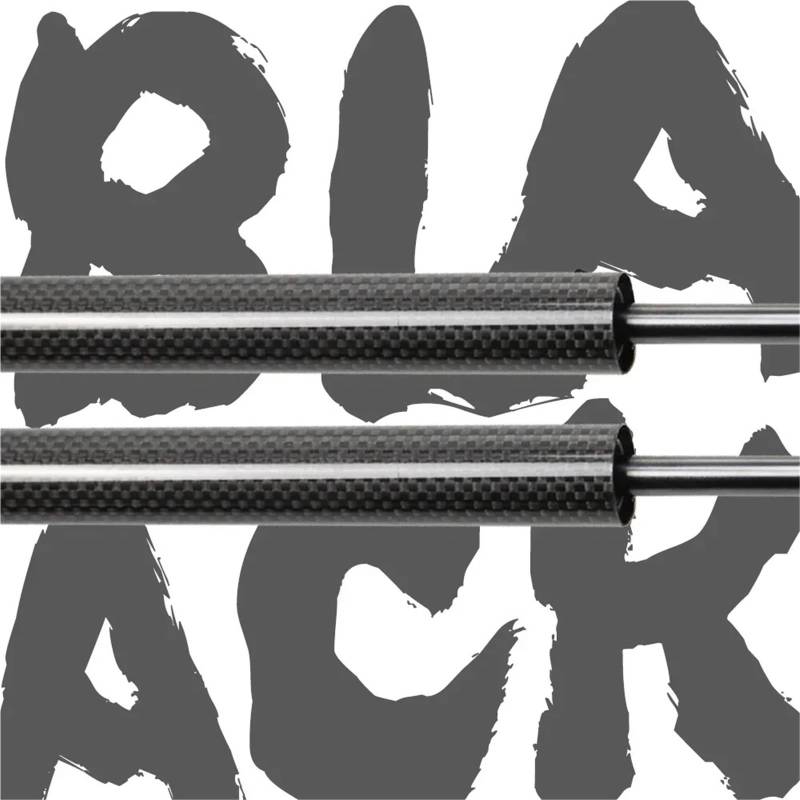 Kfz Strebenstangen Haubendämpfer Für VW Polo MK5 2011–2017 Gasdruckfeder-Hebeunterstützung Vordere Motorhaube Gasfeder-Stoßdämpfer(Black Carbon Fiber) von SANCAK