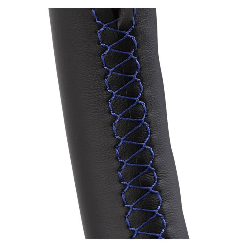 Lenkrad Abdeckung Für Citroen Für Berlingo Für Jumpy Auto Lenkrad Abdeckung Angepasst DIY Lenkung Wrap Mikrofaser Leder Lenkradbezug(Blue line) von SANCAK