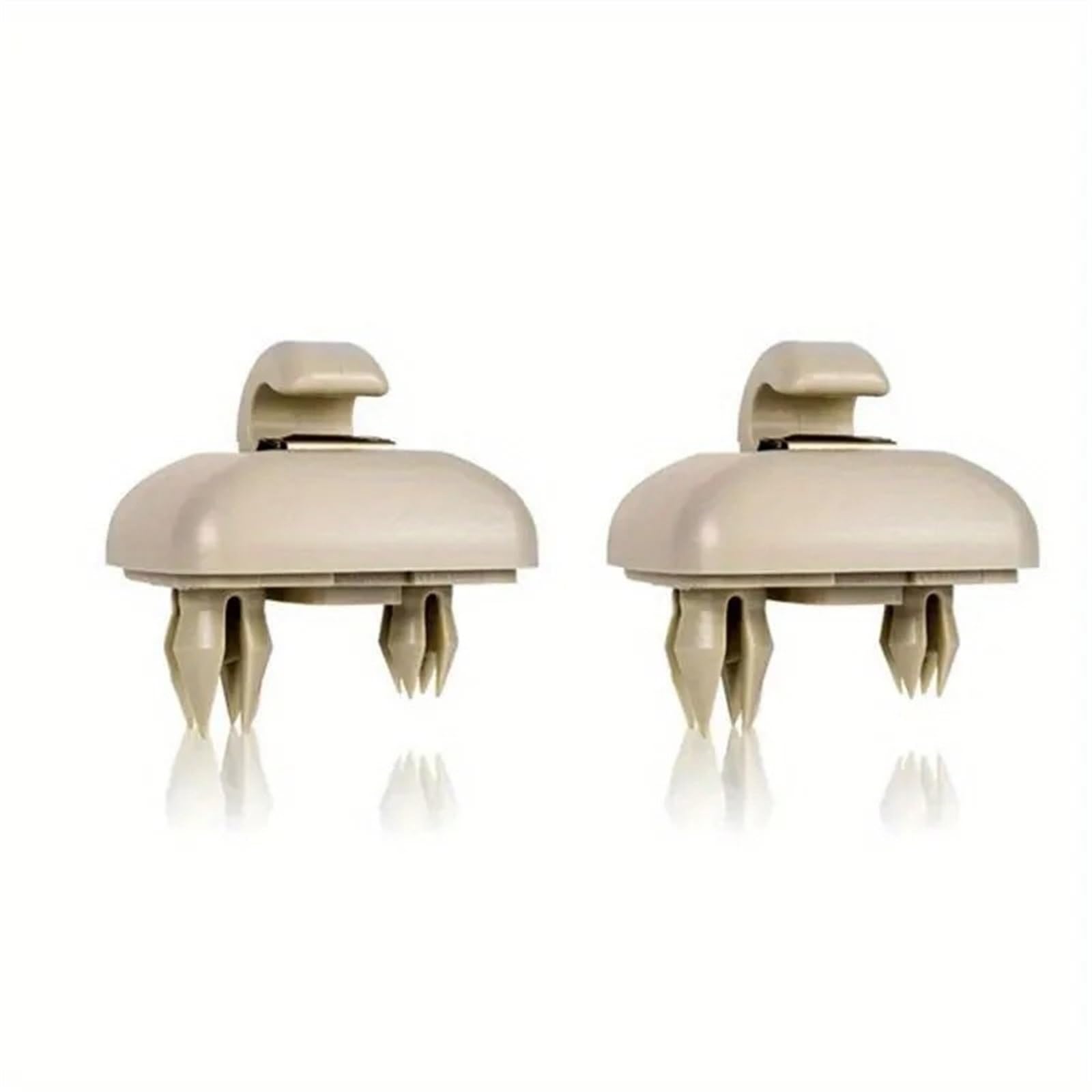 Sonnenblende 1PC Auto Sonnenblende Clip Halter Haken Halterung HangerGrey Innen Für A3 Für A4 LA6 LA7 Für Q5 Für Q3 TT 8U0857562A(Beige-2pcs) von SANCAK