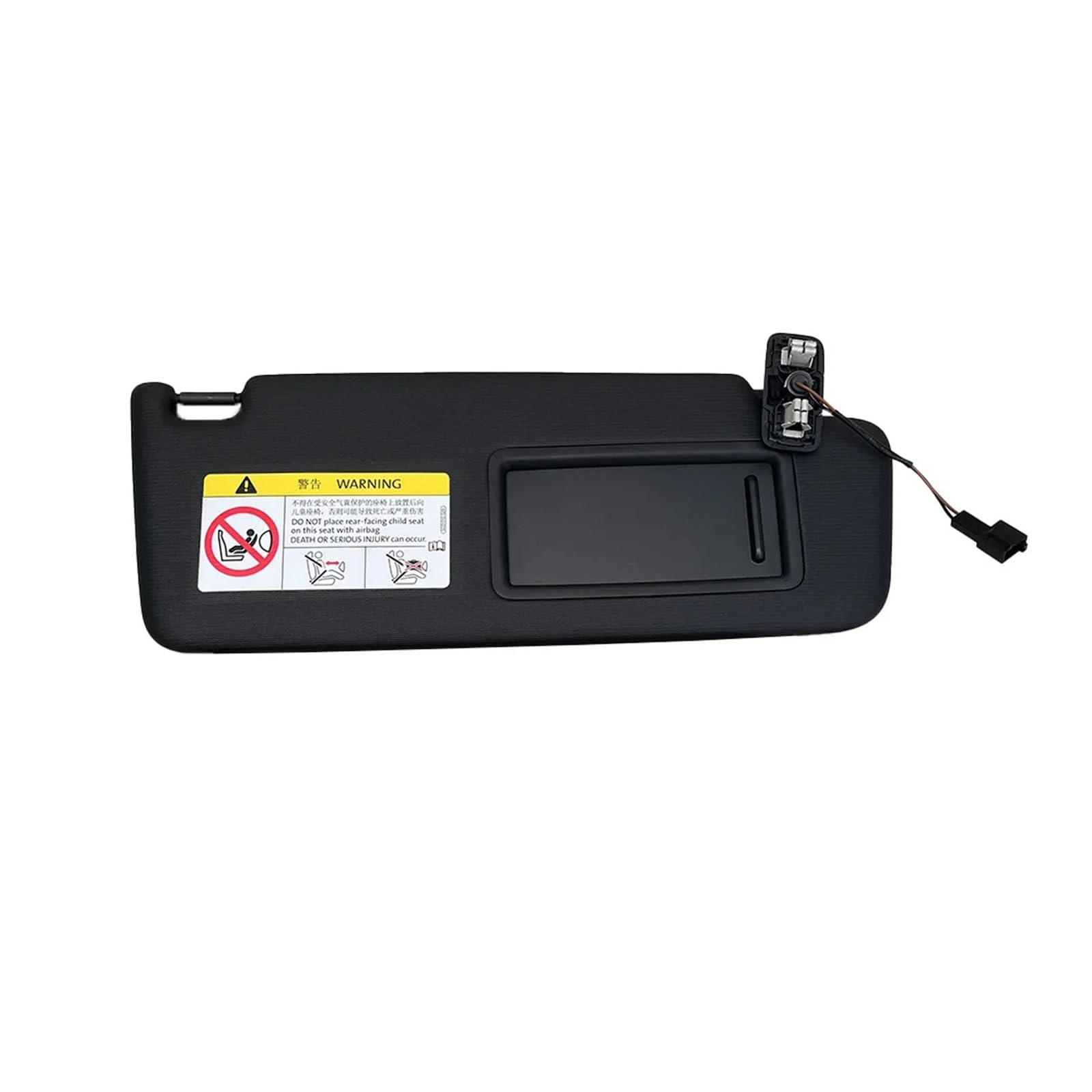 Sonnenblende Für Golf 7 7.5 Für Passat B8 Für CC Für Jetta MK7 Für Skoda Für Octavia 3 Auto-Sonnenblenden-Panel-Make-up-Spiegel 5GG857551 5GG857552(Black Passenage) von SANCAK