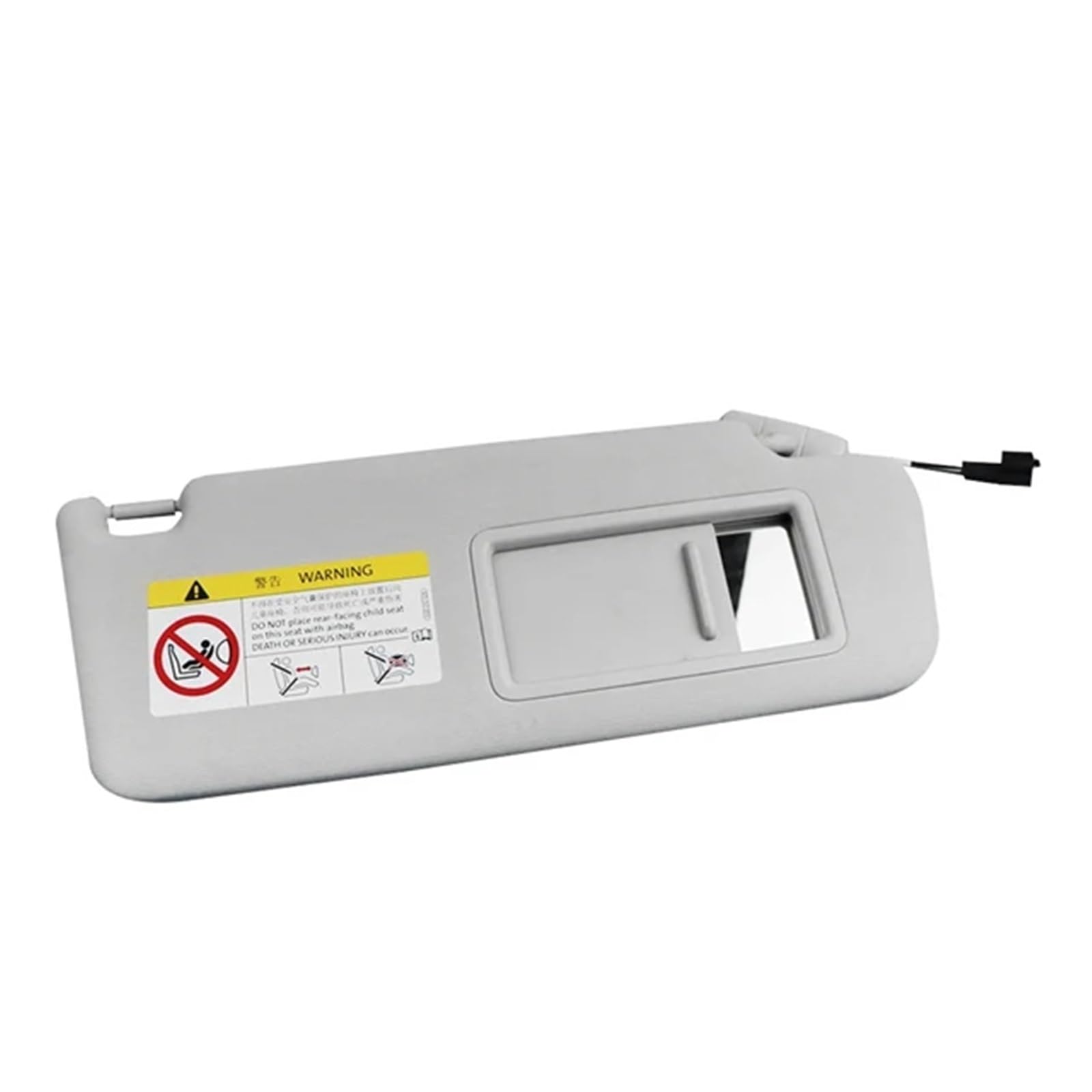 Sonnenblende Für Golf 7 Für Jetta MK7 Für T-Cross Für Passat B8 Für CC Für E-Golf Für T-ROC Graues Auto-Sonnenblendenpanel mit Schminkspiegel(Recht) von SANCAK