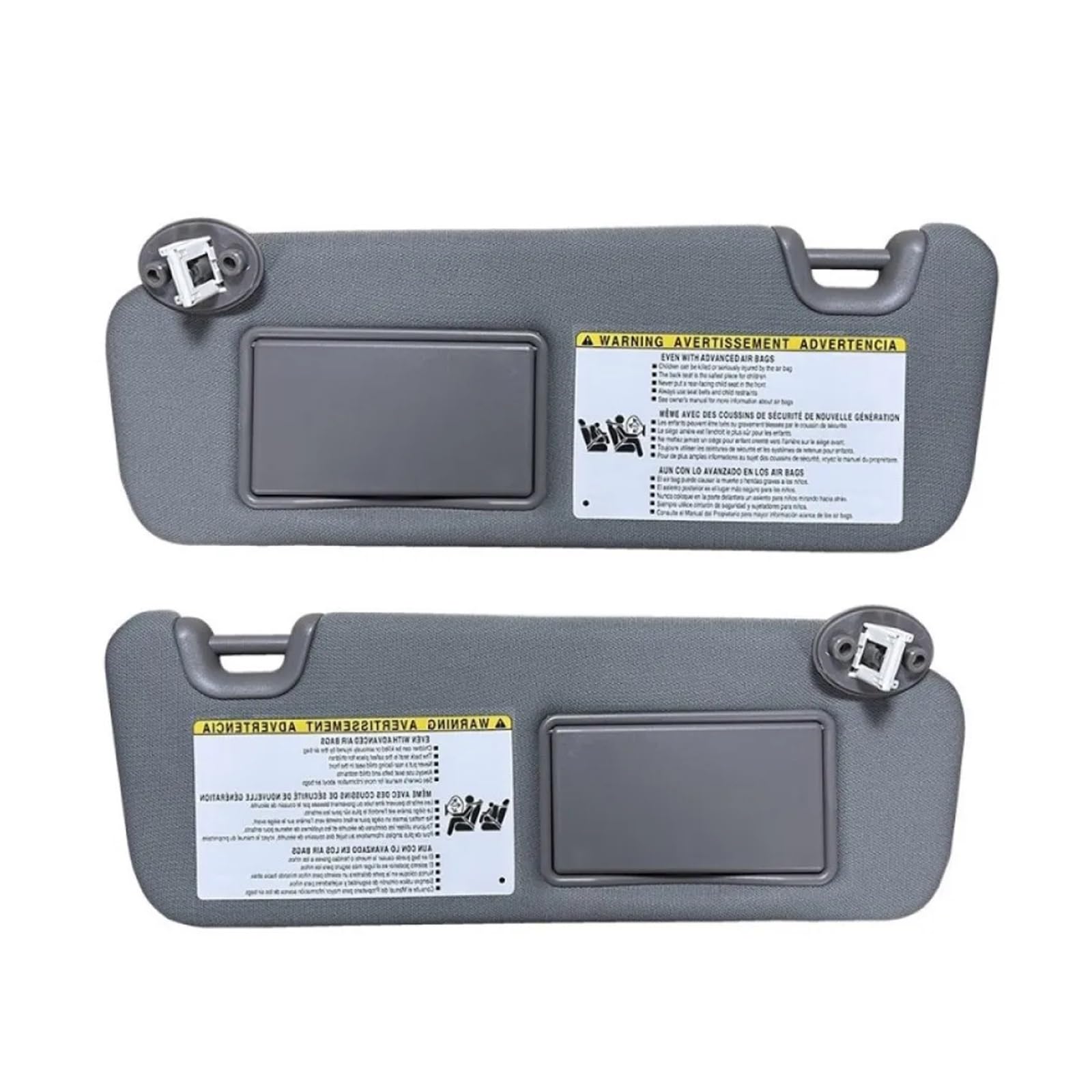 Sonnenblende Für Highlander 2014 2015 2016 2017 2018 2019 Beige Sonnenblende Links Rechts Seite Fahrer Passagier Seite(Grey Left and Right) von SANCAK