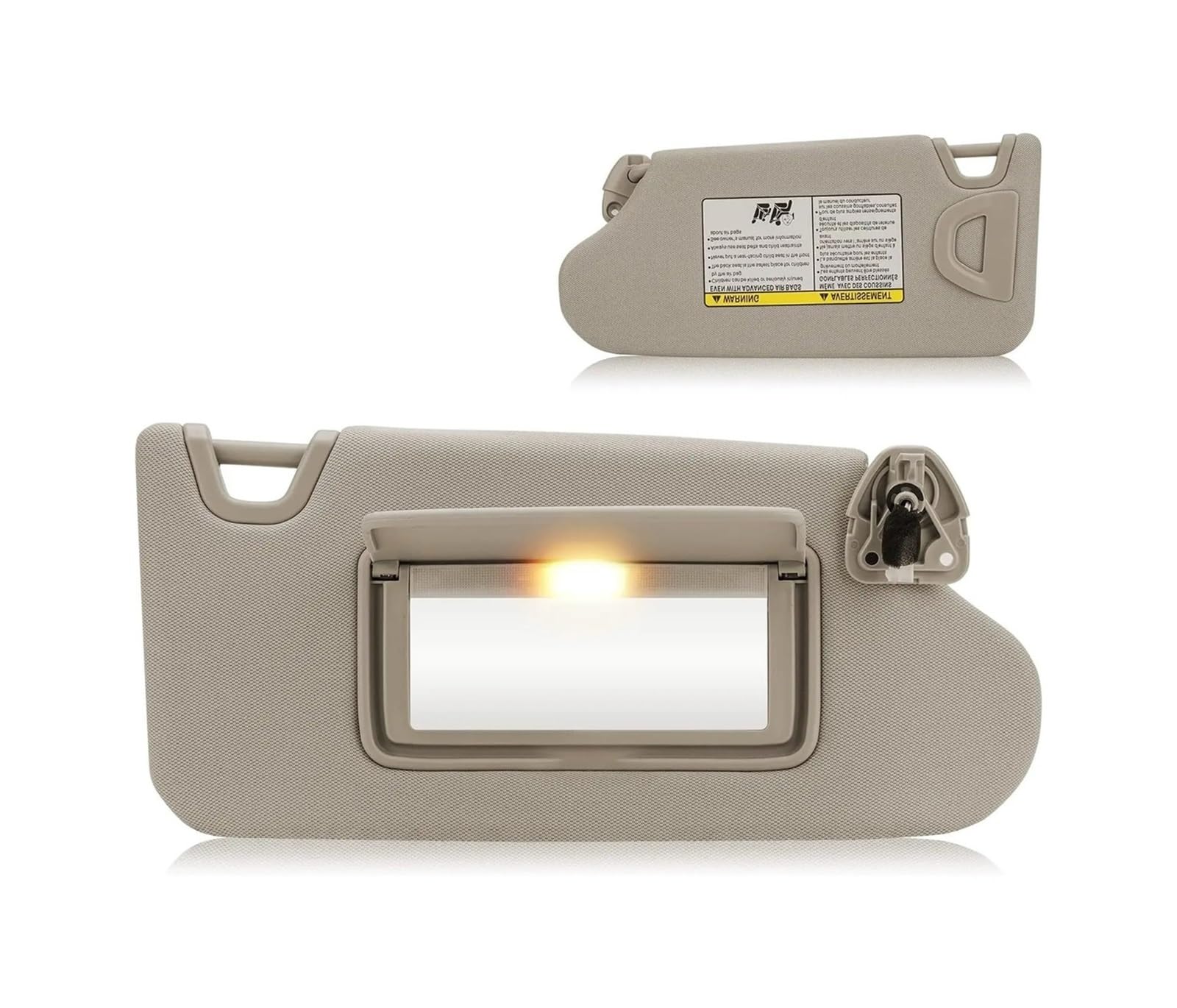 Sonnenblende Für Nissan Für Altima 2013 2014 2015-2018 Fahrerseite Passagierseite Sonnenblende Mit Licht Auto Sonnenblende 96401-3TA2A 96400-3TA2A(Beige Right Side) von SANCAK