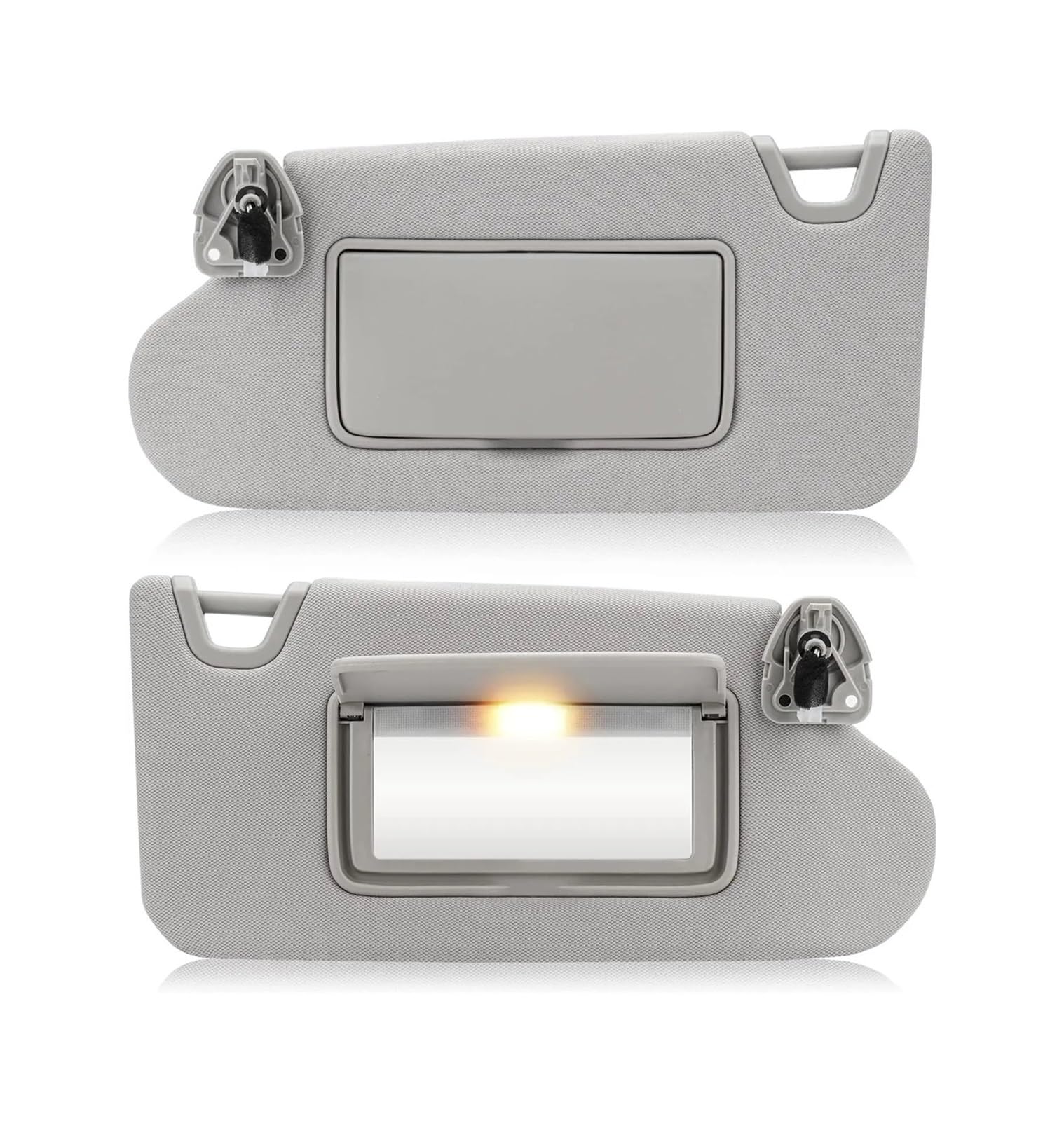 Sonnenblende Für Nissan Für Altima 2013 2014 2015-2018 Fahrerseite Passagierseite Sonnenblende Mit Licht Auto Sonnenblende 96401-3TA2A 96400-3TA2A(Gray 1 Pair) von SANCAK