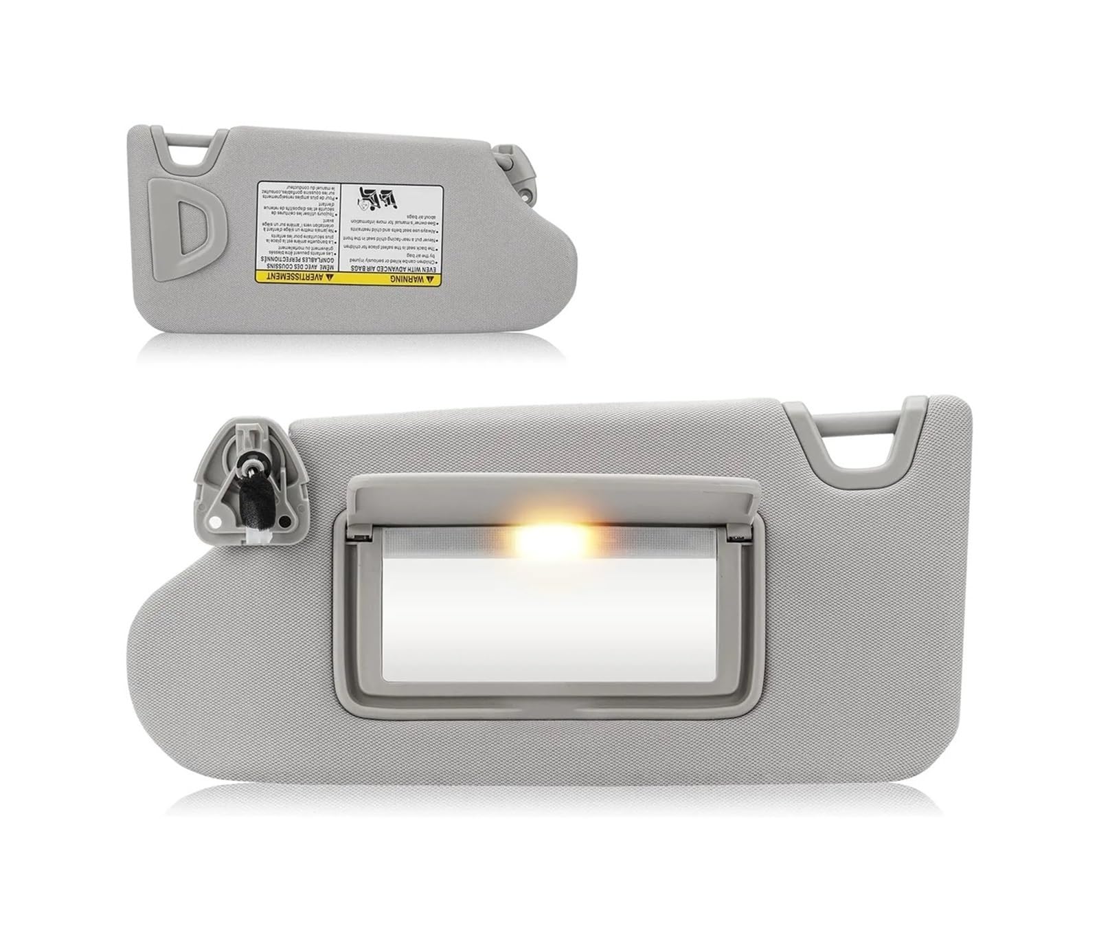Sonnenblende Für Nissan Für Altima 2013 2014 2015-2018 Fahrerseite Passagierseite Sonnenblende Mit Licht Auto Sonnenblende 96401-3TA2A 96400-3TA2A(Gray Left Side) von SANCAK