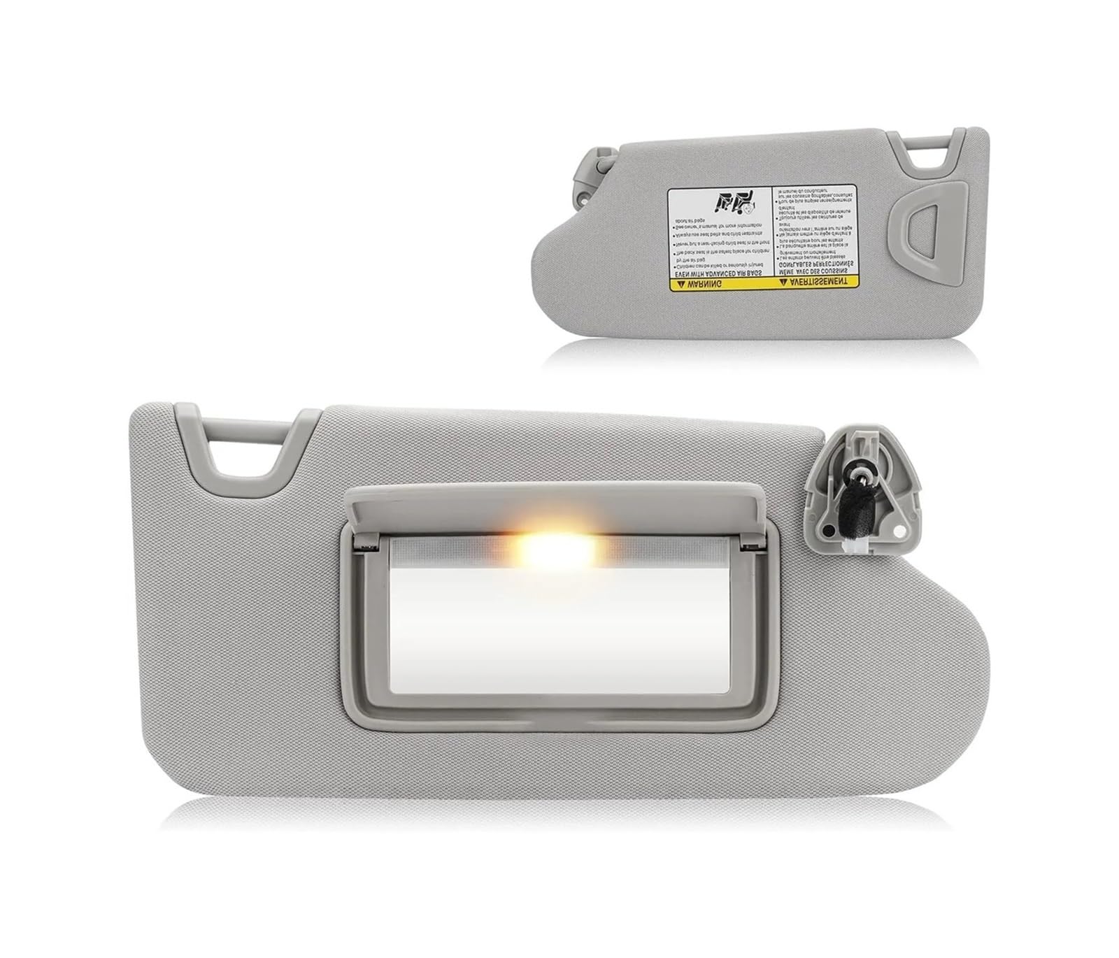 Sonnenblende Für Nissan Für Altima 2013 2014 2015-2018 Fahrerseite Passagierseite Sonnenblende Mit Licht Auto Sonnenblende 96401-3TA2A 96400-3TA2A(Gray Right Side) von SANCAK