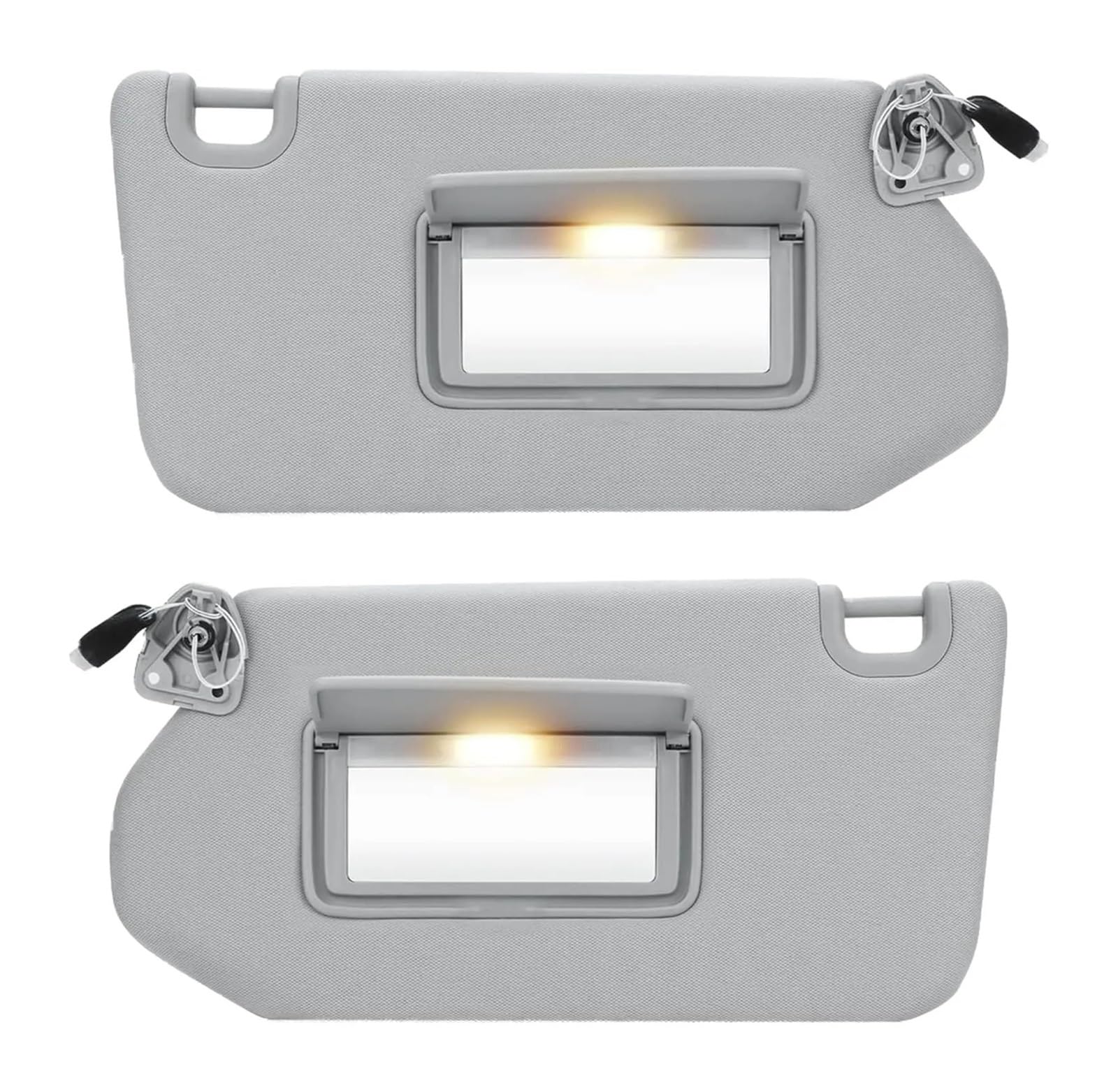 Sonnenblende Für Nissan Für Pathfinder Für Infiniti Für QX60 Für JX35 Sonnenblende Mit Licht Linke Seite Und Rechte Seite Fahrer Und Beifahrerseite(Gray Left Right Set) von SANCAK