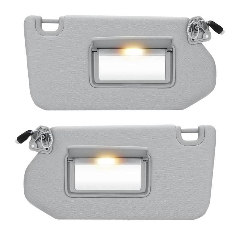 Sonnenblende Für Nissan Für Pathfinder Für Infiniti Für QX60 Für JX35 Sonnenblende Mit Licht Linke Seite Und Rechte Seite Fahrer Und Beifahrerseite(Gray Left Right Set) von SANCAK