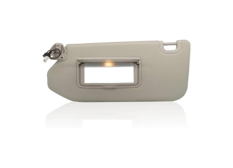 Sonnenblende Für Nissan Für Pathfinder Für Infiniti QX60 JX35 Linke Fahrerseite Rechts Beifahrerseite Sonnenblende Schatten Sonnenblende Mit Licht 96400-9PB0A(Beige Left Side) von SANCAK