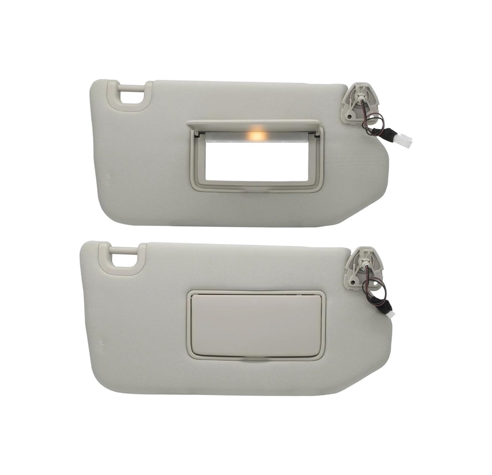 Sonnenblende Für Nissan Für Pathfinder Für Infiniti QX60 JX35 Linke Fahrerseite Rechts Beifahrerseite Sonnenblende Schatten Sonnenblende Mit Licht 96400-9PB0A(Gray 1 Pair) von SANCAK