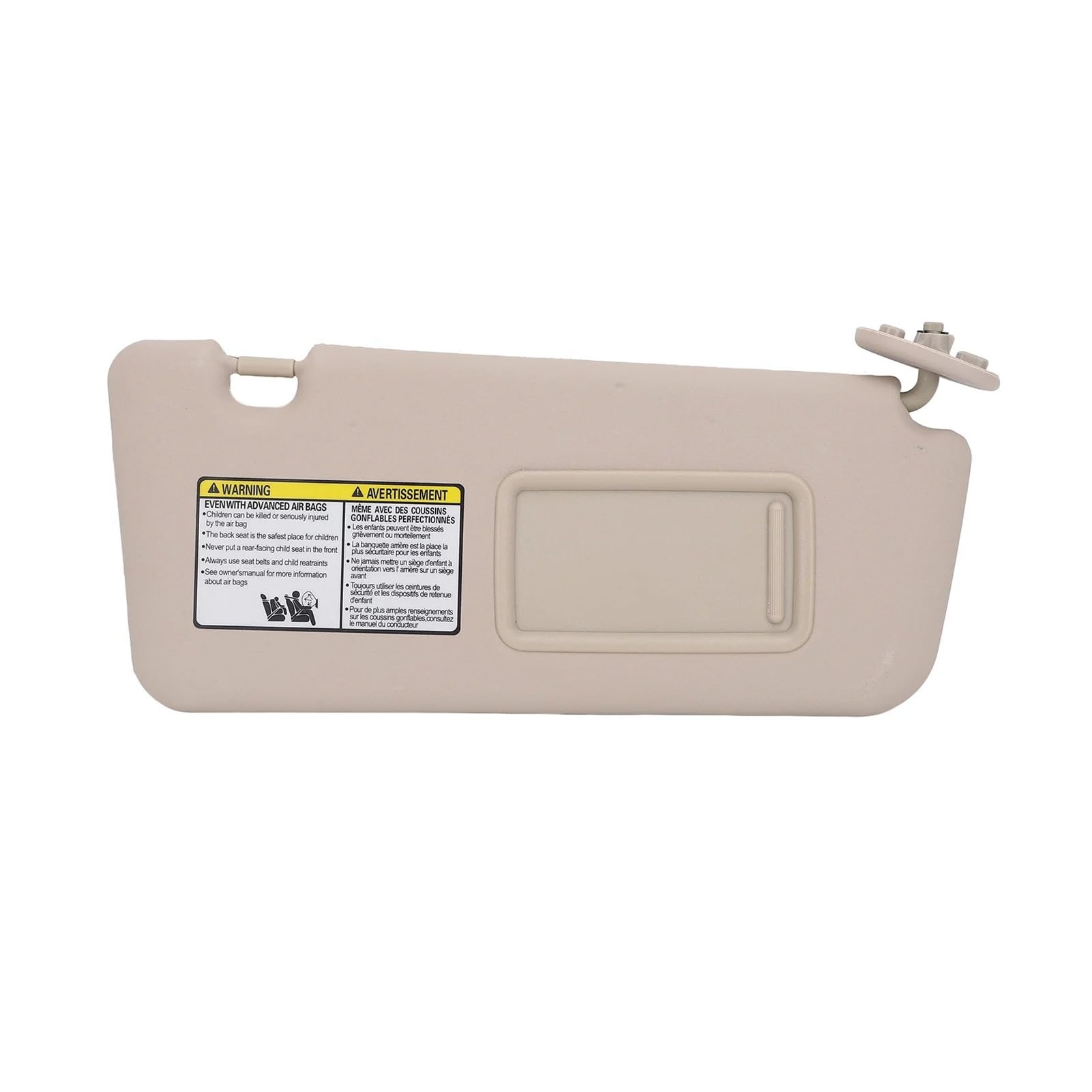 Sonnenblende Für RAV4 2004 Zu 2005 Vorne Rechts Passagier Seite Sonnenblende Mit Make-Up Spiegel Schatten Sonnenblende(Beige) von SANCAK