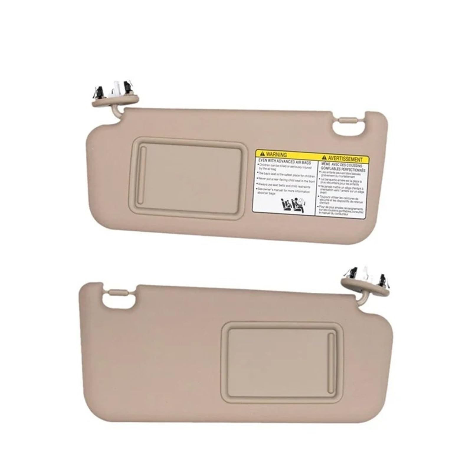 Sonnenblende Für RAV4 2006 2007 2008 2009 2010 2011 2012 2013 Beige Grau Auto Sonnenblende Links Rechts Seite Fahrerseite Beifahrerseite(Beige 1 Pair) von SANCAK