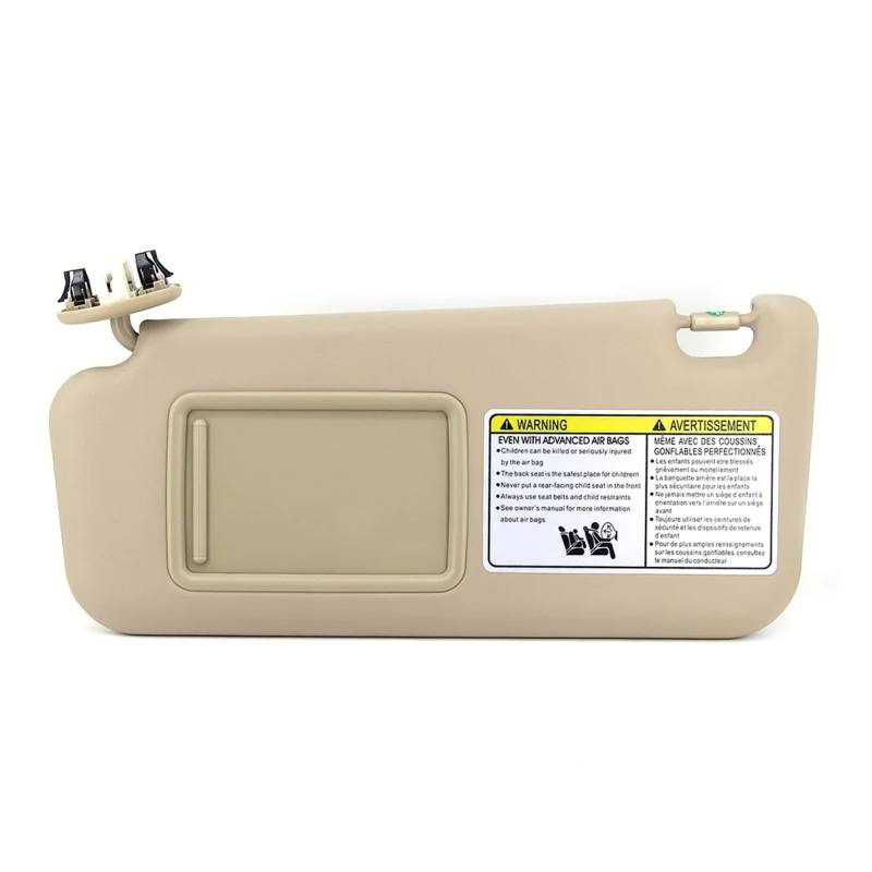 Sonnenblende Für RAV4 2006 2007 2008 2009 2010 2011 2012 Auto-Sonnenblende Linke Seite Rechte Seite Fahrerseite Und Beifahrerseite Beige/Grau(Beige Left) von SANCAK