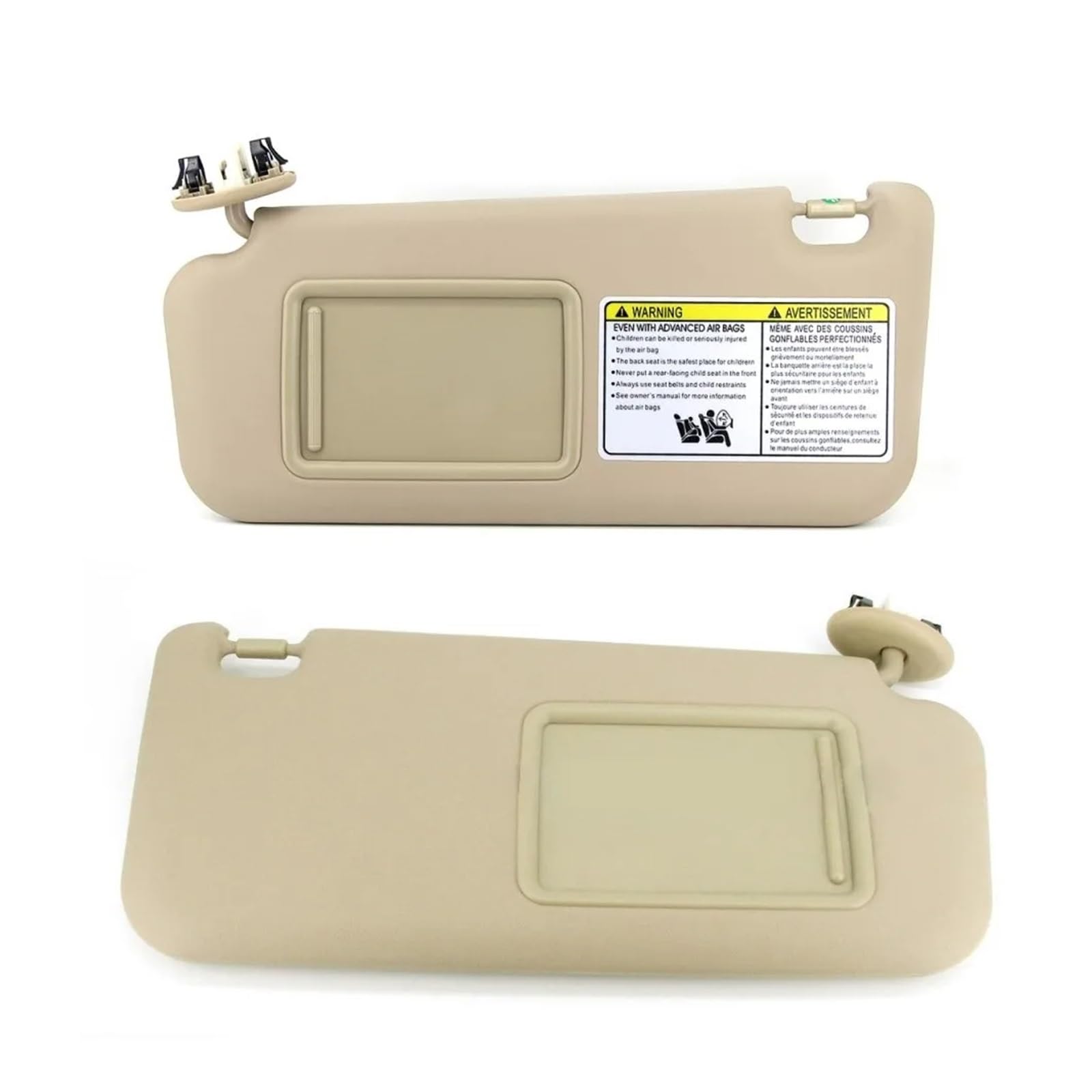 Sonnenblende Für RAV4 2006 2007 2008 2009 2010 2011 2012 Auto-Sonnenblende Linke Seite Rechte Seite Fahrerseite Und Beifahrerseite Beige/Grau(Beige Left and Right) von SANCAK