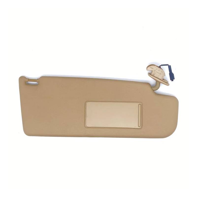 Sonnenblende Für VW Für Käfer Für Golf 4 MK4 Für Passat Für SUPERB Für Leon 2000-2006 Sonnenblende Mit Einem Make-Up Spiegel Sonnenblende(Dark beige Right) von SANCAK