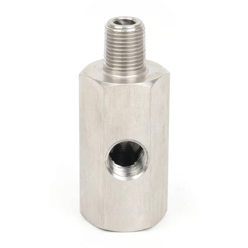 Stickoxid-Sensor 1/8 NPT Weiblich Auf 1/4NPT 1/8NPT 1/8BSPT M10 M12 M14*1,5 Zuleitungsmanometer T-Adapter Seitliche Löcher Öldrucksensor-Anschluss(1-8NPT) von SANCAK