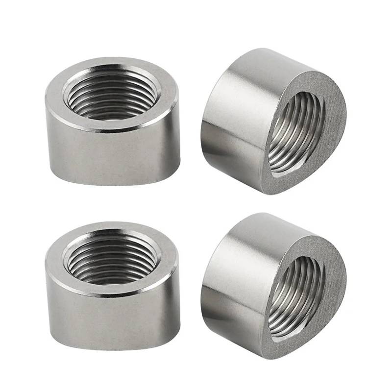 Stickoxid-Sensor Universal 4X M18x1.5 Sauerstoffsensormutter Schweißspundstecker O2-Sensoradapter Kurve Kerbmutter Spund Edelstahl von SANCAK