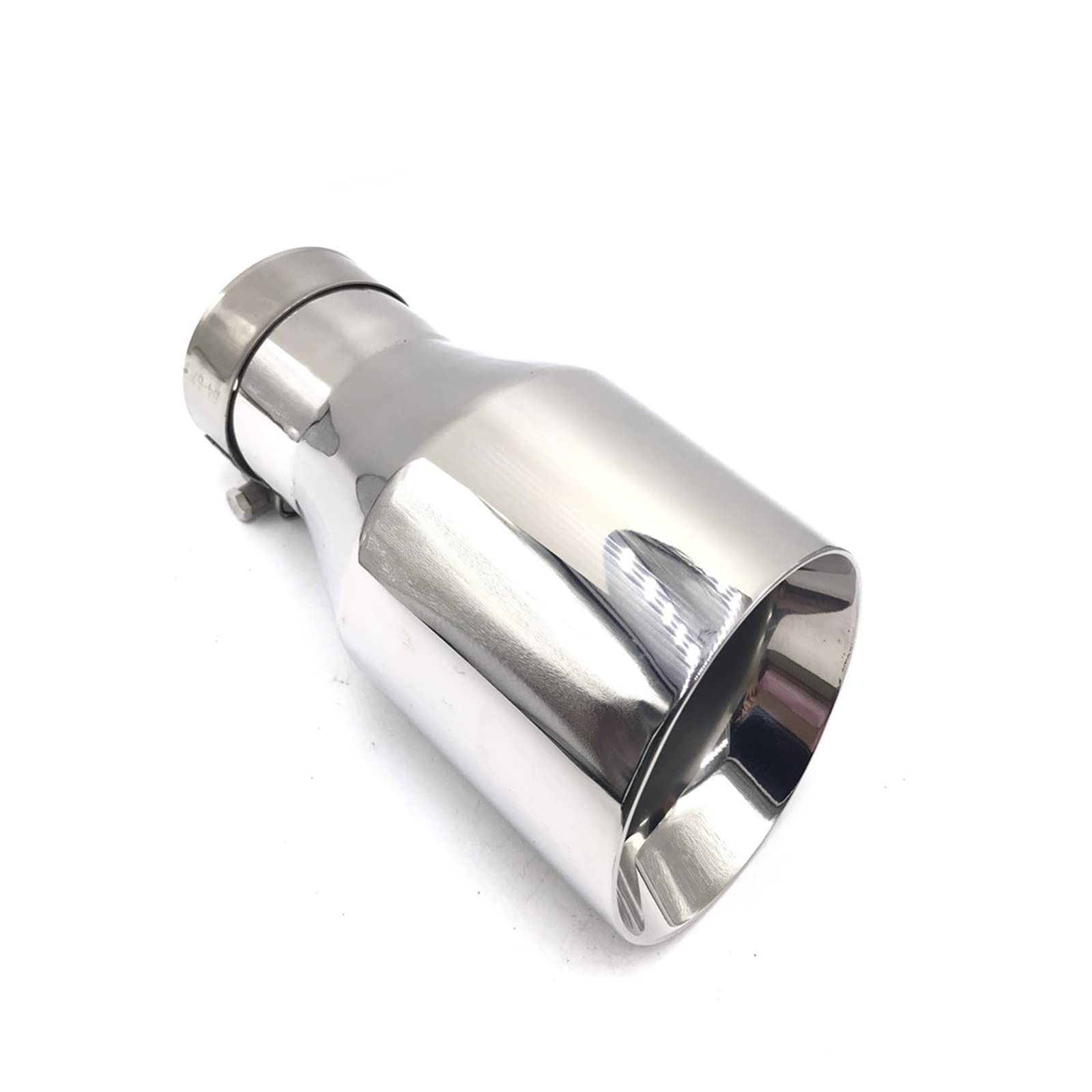 Auto Endrohr 1 Stück 304 Edelstahl Universal Auspuffanlage Endrohr + Auto Auspuffspitze Auspuffblende (Größe : IN 51MM OUT 89MM) von SANDNE