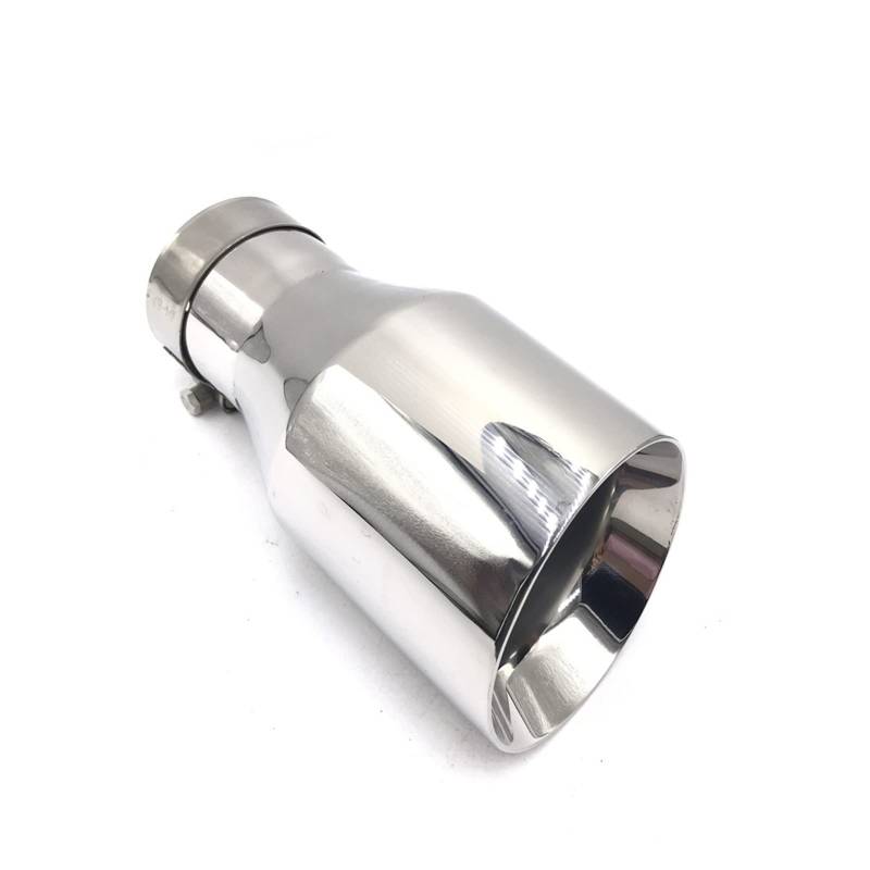 Auto Endrohr 1 Stück 304 Edelstahl Universal Auspuffanlage Endrohr + Auto Auspuffspitze Auspuffblende (Größe : IN 51MM OUT 89MM) von SANDNE