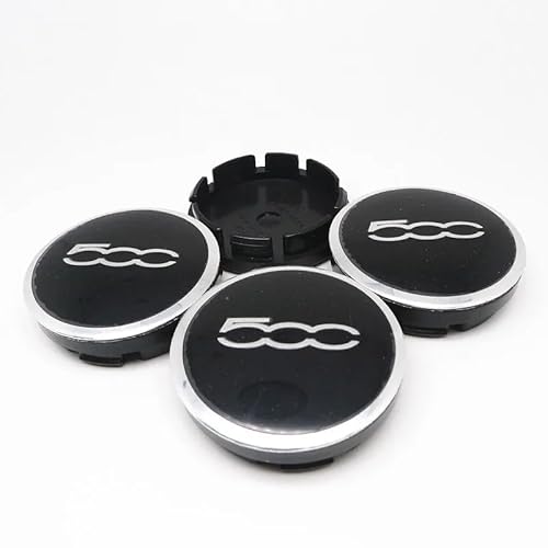 SANNITOU 4 Stück Auto Radnabenkappen für 56mm FIAT 500,nabendeckel, Auto Radkappen mit Logo, Radnaben Mittel Abdeckungen Radnabendeckel Felgenkappen Autozubehör Wasserdicht Staub,A SANNITOU 4 Stück Auto Radnabenkappen für 56mm FIAT 500,nabendeckel, Auto Radkappen mit Logo, Radnaben Mittel Abdeckungen Radnabendeckel Felgenkappen Autozubehör Wasserdicht Staub,A von SANNITOU