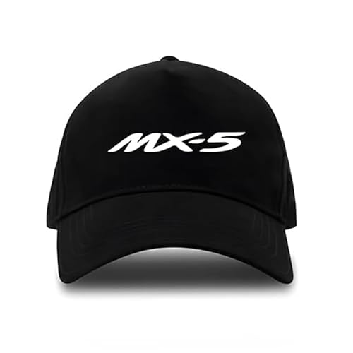 SANNITOU Baseball Cap Herren und Damen Verstellbare Baseballkappe für Mazda MX-5 Einheitsgröße Sonnenmütze Basecap mit Auto-Logo,OneSize-A von SANNITOU